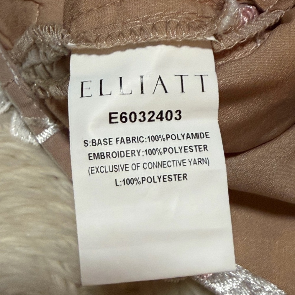 Elliatt White and Nude Floral Appliqué Mini Dress - Picture 9 of 9